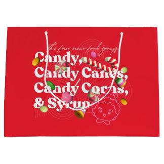 Sacola Para Presentes Grande Elf o Filme | Os Quatro Principais Grupos De Comid