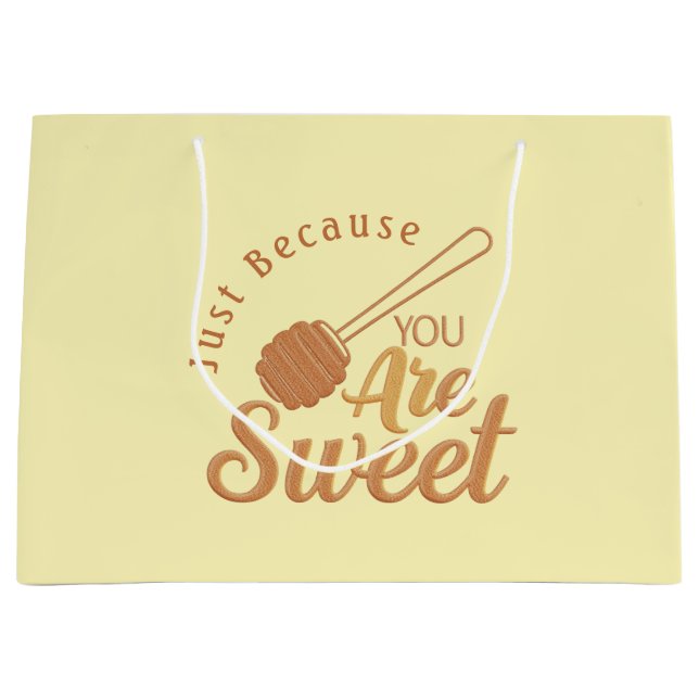 Sacola Para Presentes Grande Embalagem para momentos doces (Frente)