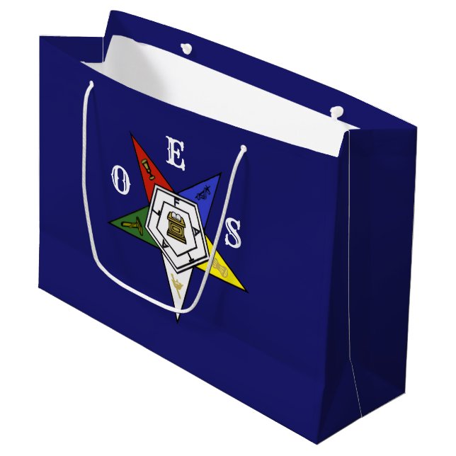 Sacola Para Presentes Grande Emblema da Ordem da Estrela do Oriente (Frente inclinada)