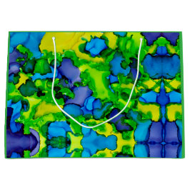 Sacola Para Presentes Grande Emerald Bliss