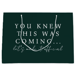 Sacola Para Presentes Grande Emerald Will You Be My Bridesmaid Proposal