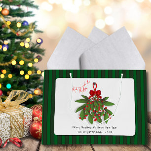 Sacola Para Presentes Grande Encontre-me sob o miserável presente de Natal