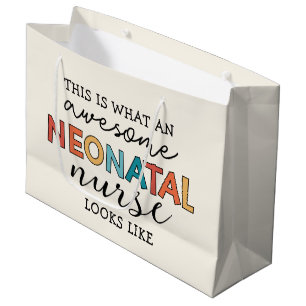 Sacola Para Presentes Grande Enfermeira Neonatal Encantada Incrível Apreciação