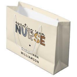 Sacola Para Presentes Grande Enfermeiro Da Sala Operacional Personalizada OU Ap