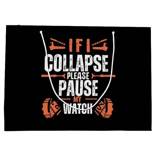 Sacola Para Presentes Grande Engraçado (Verso)