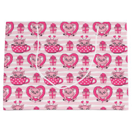 Sacola Para Presentes Grande Engraçado Pig Love Pun