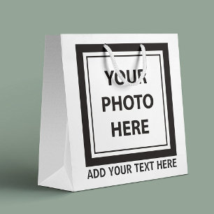 Sacola Para Presentes Grande Enviar imagem foto & adicionar texto – Personaliza