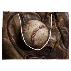 Sacola Para Presentes Grande Equipamento de basebol do vintage