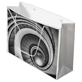 Sacola Para Presentes Grande Escada Circular BW