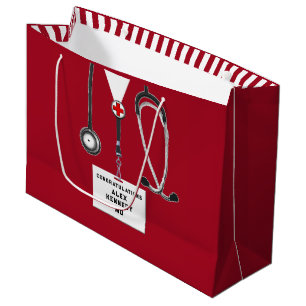 Sacola Para Presentes Grande Escola Médica de Doutor Criativo