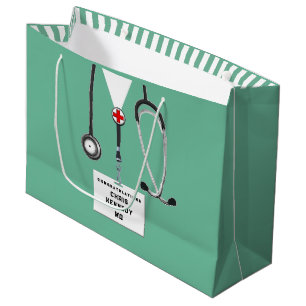 Sacola Para Presentes Grande Escola Médica de Médico Personalizada