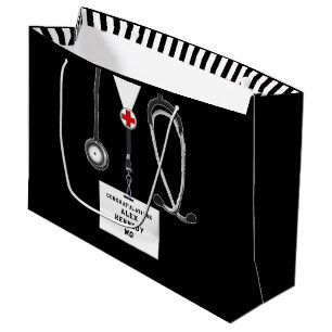 Sacola Para Presentes Grande Escola Médica de Médico Personalizado