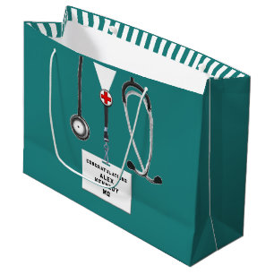 Sacola Para Presentes Grande Escola Médica de Médico Personalizado