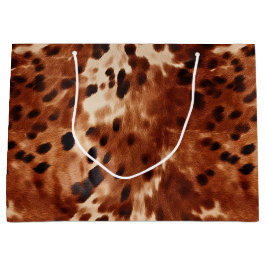 Sacola Para Presentes Grande Escuro-negro castanho-branco ocidental