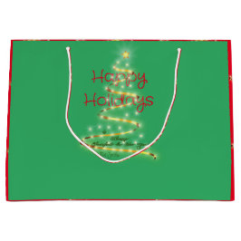 Sacola Para Presentes Grande Espalhar o espírito Holliday