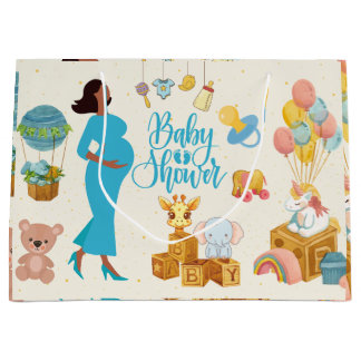 Sacola Para Presentes Grande Esperando a festa da mãe