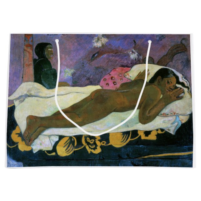 Sacola Para Presentes Grande Espírito do Morto Vigiando, Gauguin (Frente)