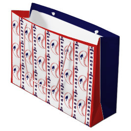 Sacola Para Presentes Grande Esportes All-Star com Tema de Beisebol