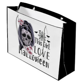 Sacola Para Presentes Grande Essa Menina Adorou Halloween
