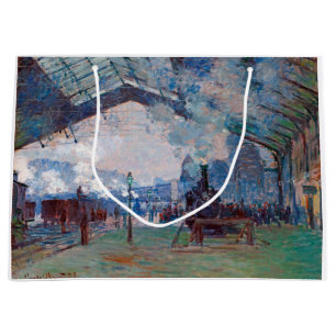 Sacola Para Presentes Grande Estação Santo-Lazare, Monet
