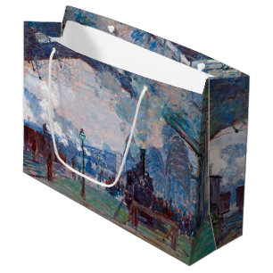 Sacola Para Presentes Grande Estação Santo-Lazare, Monet Large Gift Bag