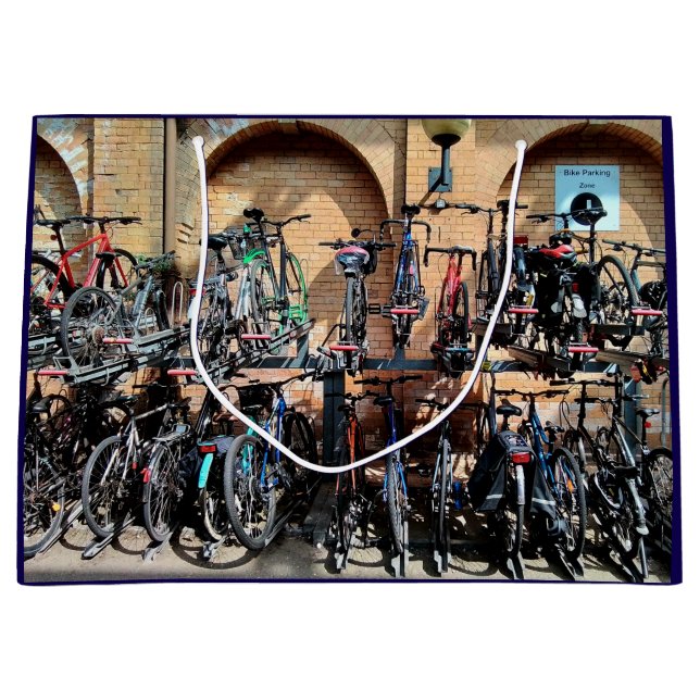 Sacola Para Presentes Grande Estante de bicicleta (Frente)