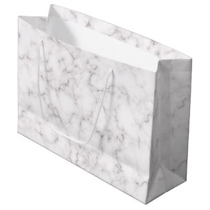 Sacola Para Presentes Grande Estilo de mármore elegante