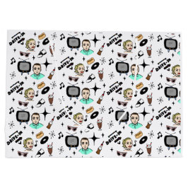 Sacola Para Presentes Grande Estilo Nostálgico Retro 1950