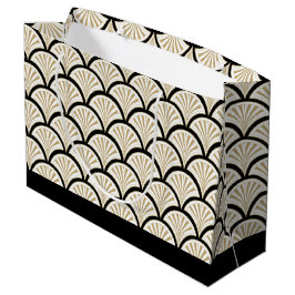 Sacola Para Presentes Grande Estilos das flores de abstrato de pinheiro e de ar