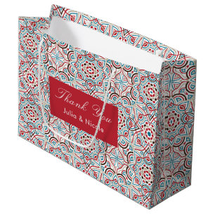 Sacola Para Presentes Grande Estilos Geométricos Estilhará Casamento Metálico d