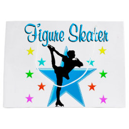 SACOLA PARA PRESENTES GRANDE ESTRELA DE PASTAGEM AZUL