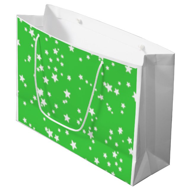 Sacola Para Presentes Grande Estrelas (Frente inclinada)
