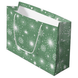 Sacola Para Presentes Grande Estrelas Nostálgicas do Kitschmas