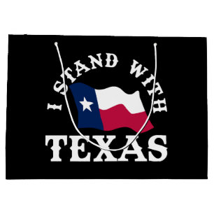 Sacola Para Presentes Grande Eu Fico Com o Texas