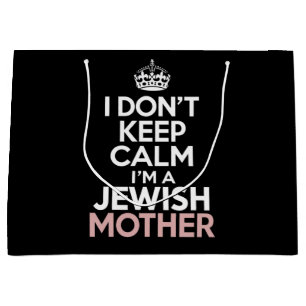 Sacola Para Presentes Grande Eu Não Fico Calma Sou Uma Mãe Judia Hanukkah
