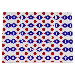 Sacola Para Presentes Grande EUA Flag-Teabag Folding S1-GIFT BAG L