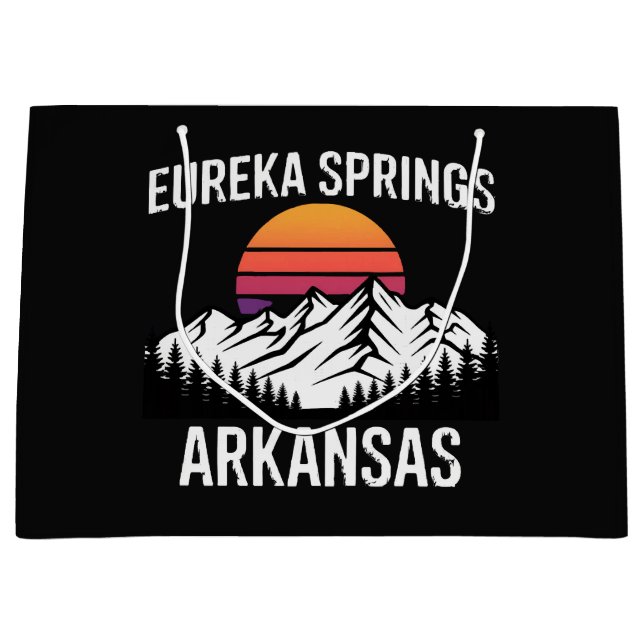 Sacola Para Presentes Grande Eureka Springs (Frente)