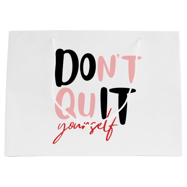 Sacola Para Presentes Grande Faça você mesmo (Frente)