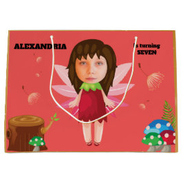 Sacola Para Presentes Grande Fada Encantada Magia Pixie Novas Crianças Divertid