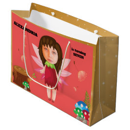 Sacola Para Presentes Grande Fada Encantada Magia Pixie Novas Crianças Divertid