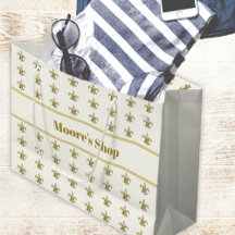 Falso Ouro FleurDeLis sobre Marfim