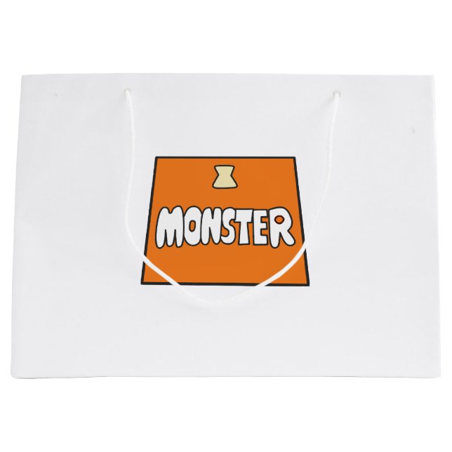 Sacola Para Presentes Grande Fato da Pikamee, Monstro  (Frente)