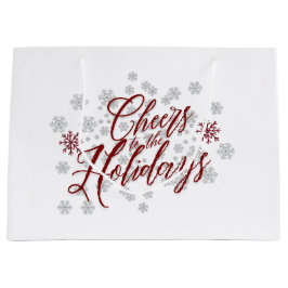 Sacola Para Presentes Grande Felicitações às Férias - Saco de Presente de Féria