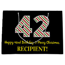 Feliz 42º Aniversário e Feliz Natal, Nome Personal