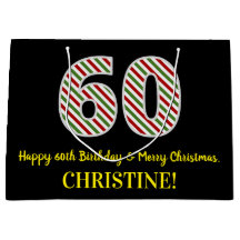 Feliz 60º Aniversário & Feliz Natal, Nome Personal