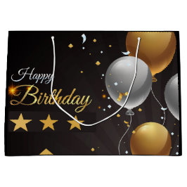 Sacola Para Presentes Grande Feliz aniversário