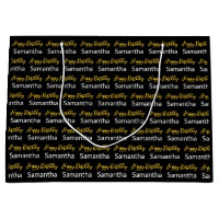Feliz Aniversário, Dourado Script Black and White 