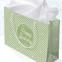 Feliz Aniversário Nome Fofo Qualquer Idade Verde M