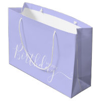 Feliz Aniversário Periwinkle White Elegant
