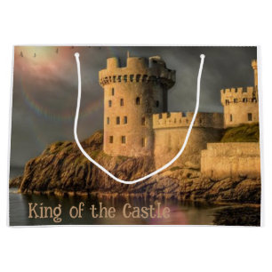 Sacola Para Presentes Grande Feliz Aniversário Rei Do Castelo